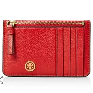 Tory Burch Robinson Top-Zip Card Case